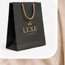 Luxury black paper bag