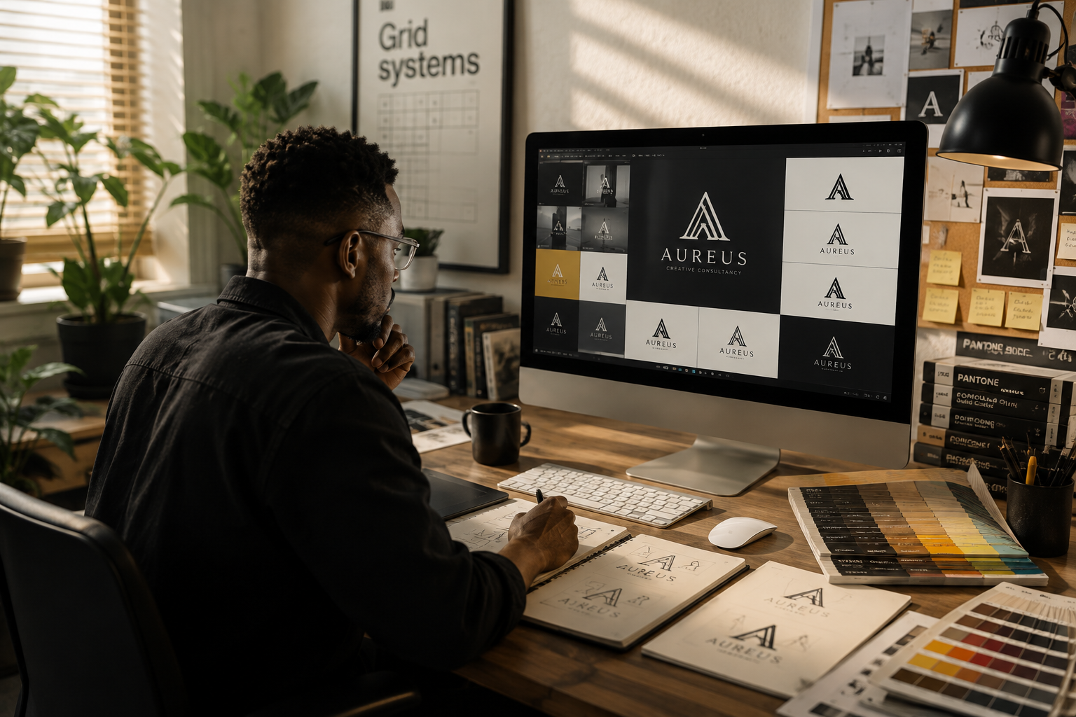 Brand Identity — a Nigerian creative professional at work