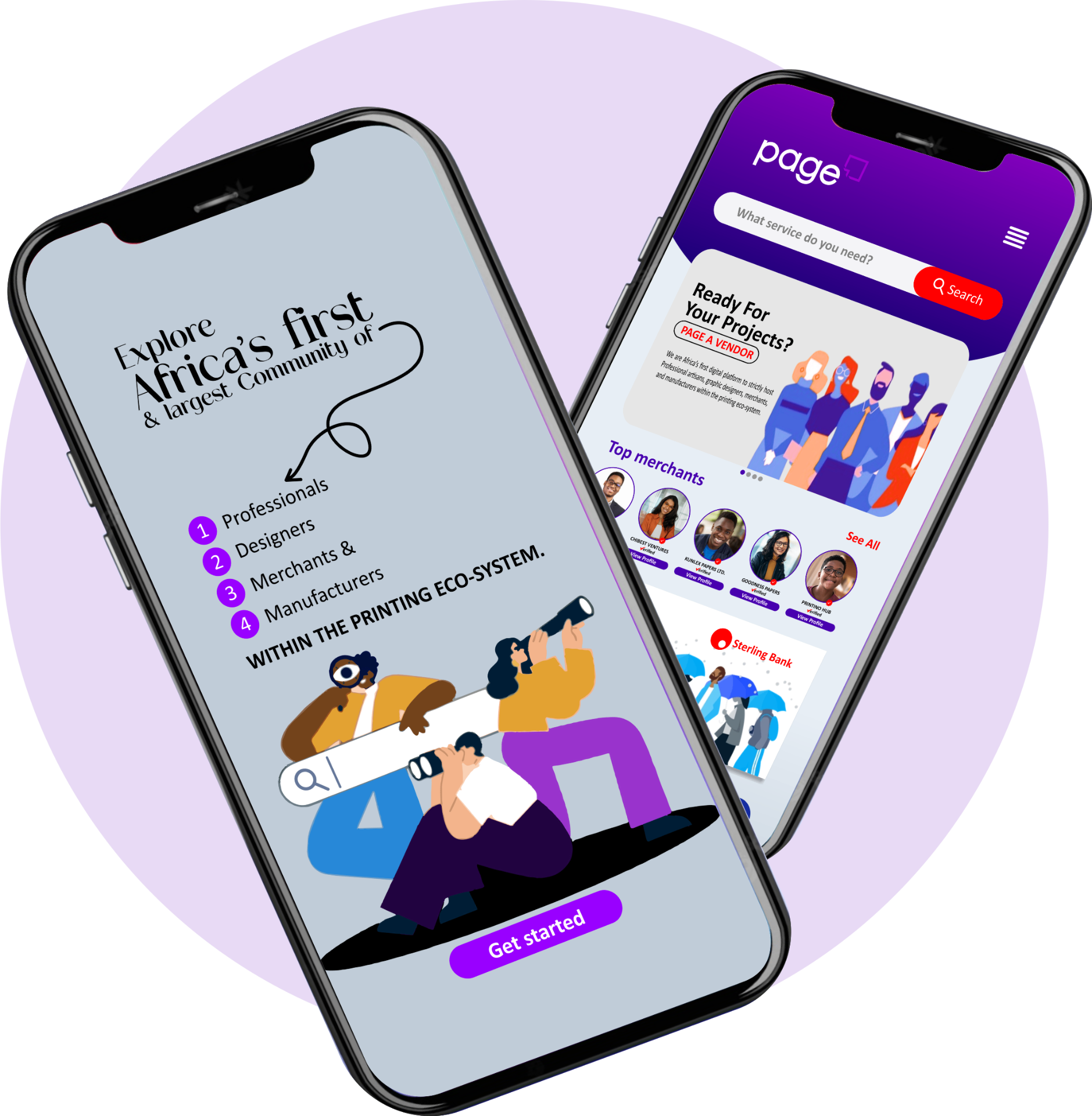 Page Africa mobile app — discover Africa's largest print, packaging and production community