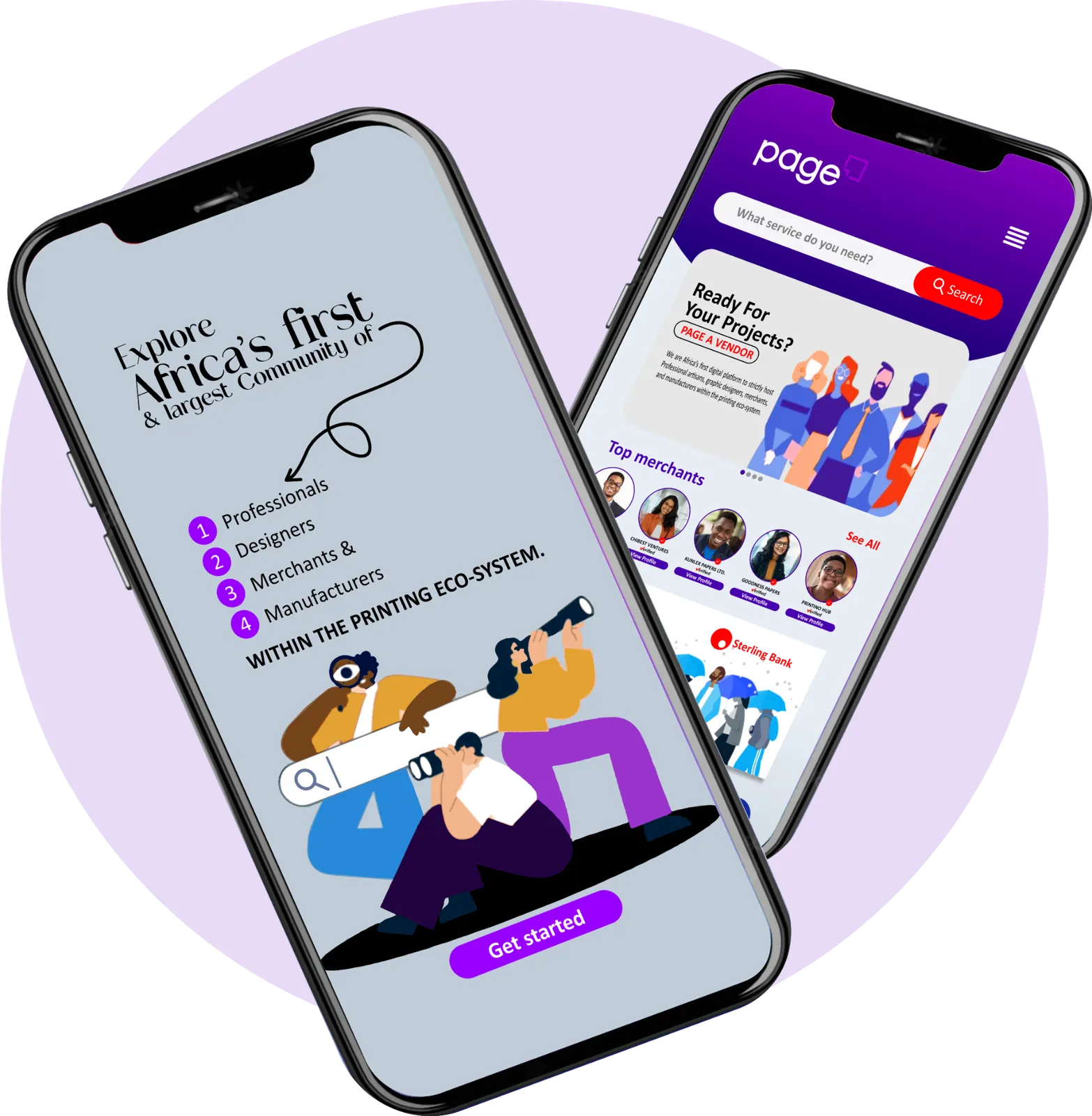 Page Africa mobile app — discover Africa's largest print, packaging and production community